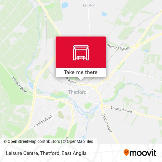 Leisure Centre, Thetford map