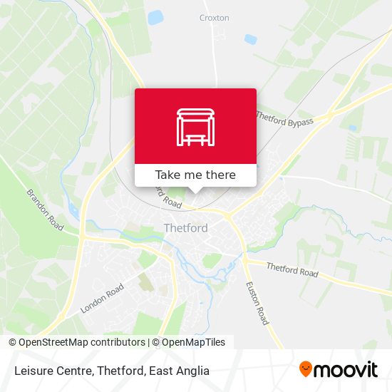 Leisure Centre, Thetford map