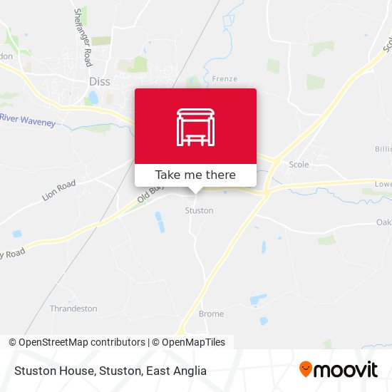 Stuston House, Stuston map