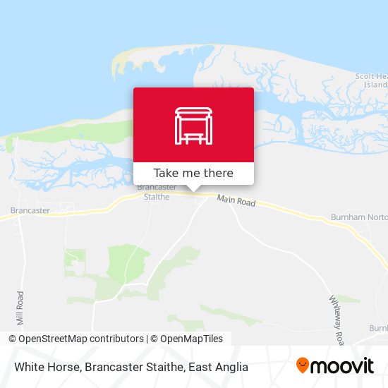 White Horse, Brancaster Staithe map