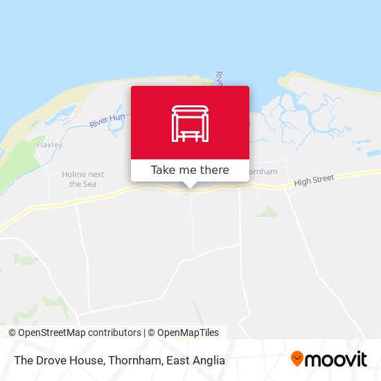 The Drove House, Thornham map