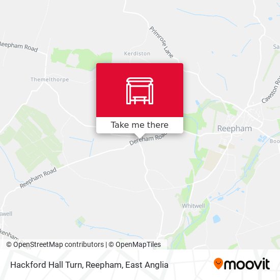 Hackford Hall Turn, Reepham map