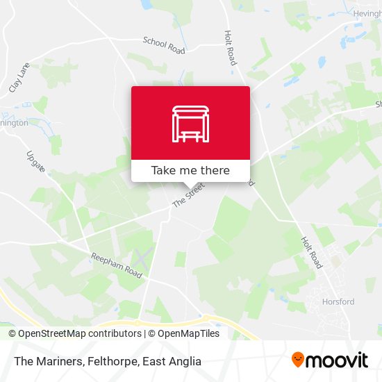 The Mariners, Felthorpe map
