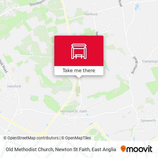 Old Methodist Church, Newton St Faith map