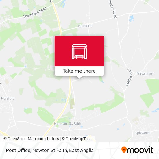 Post Office, Newton St Faith map