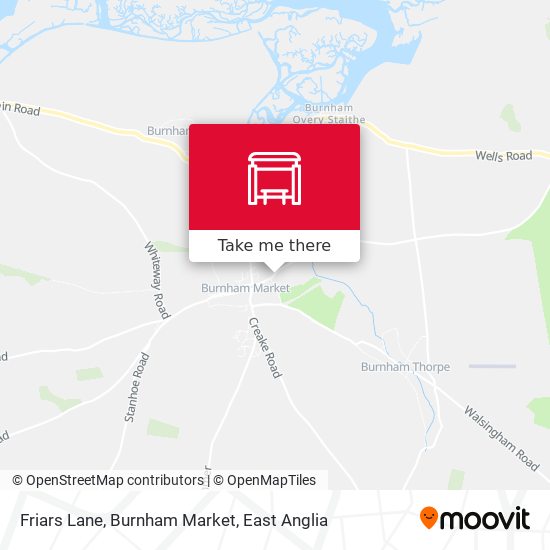 Friars Lane, Burnham Market map