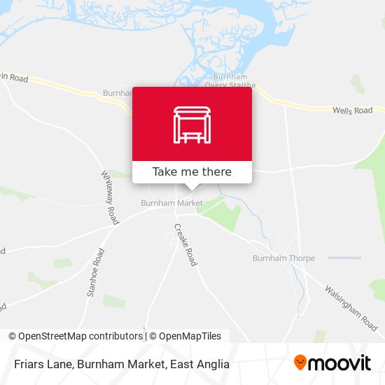 Friars Lane, Burnham Market map
