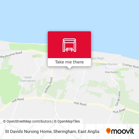 St Davids Nursing Home, Sheringham map