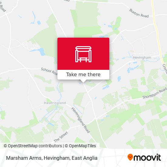 Marsham Arms, Hevingham map