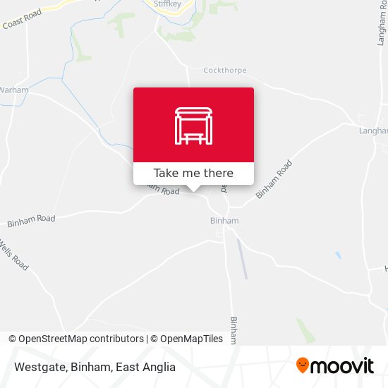 Westgate, Binham map