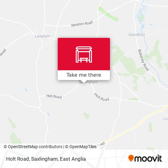 Holt Road, Saxlingham map