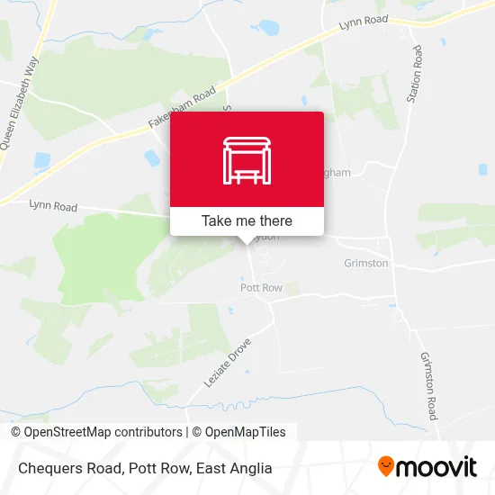 Chequers Road, Pott Row stop - Routes, Schedules, and Fares