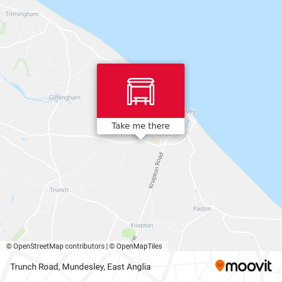 Trunch Road, Mundesley map
