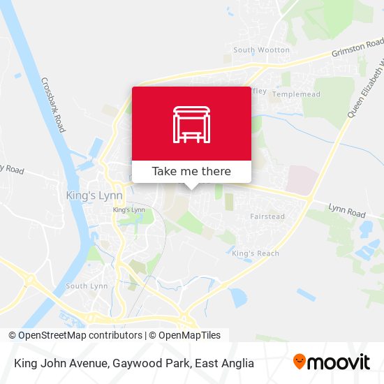 King John Avenue, Gaywood Park map