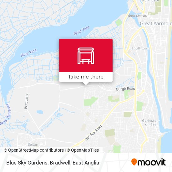 Blue Sky Gardens, Bradwell map