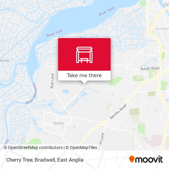 Cherry Tree, Bradwell map