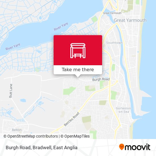 Burgh Road, Bradwell map