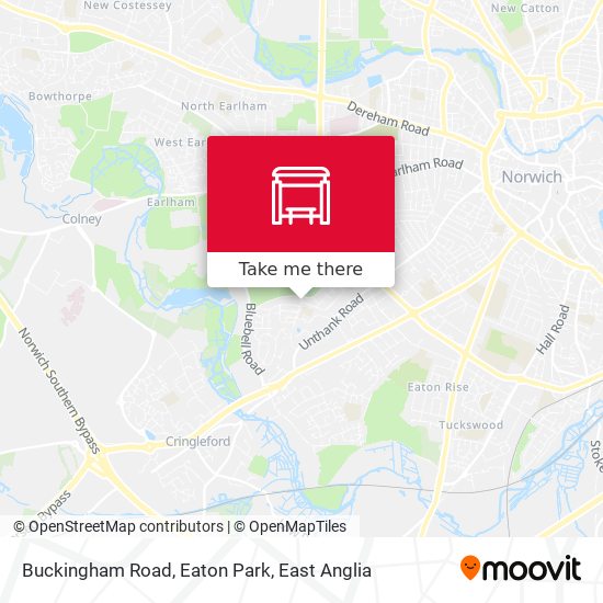 Buckingham Road, Eaton Park map