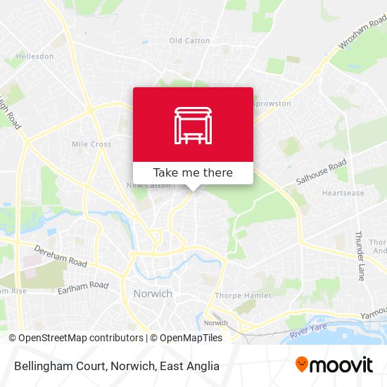 Bellingham Court, Norwich map