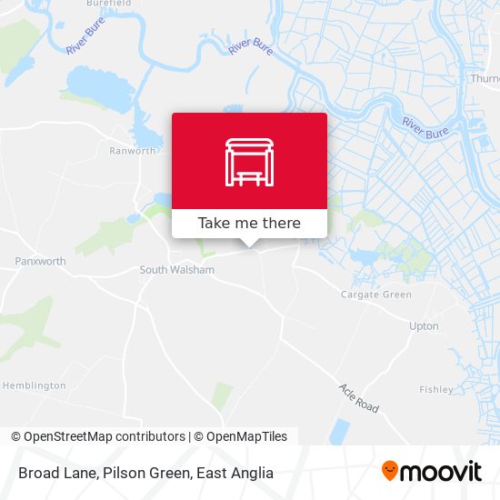 Broad Lane, Pilson Green map