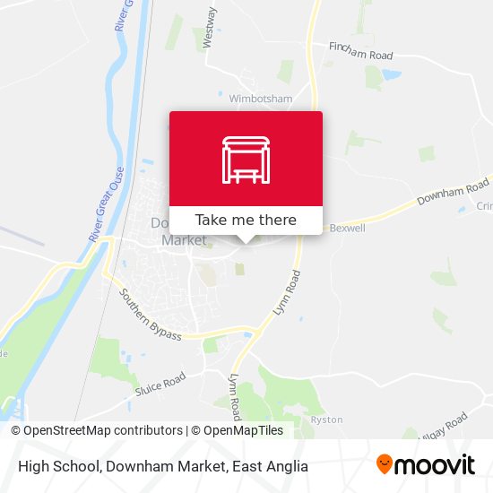 High School, Downham Market map