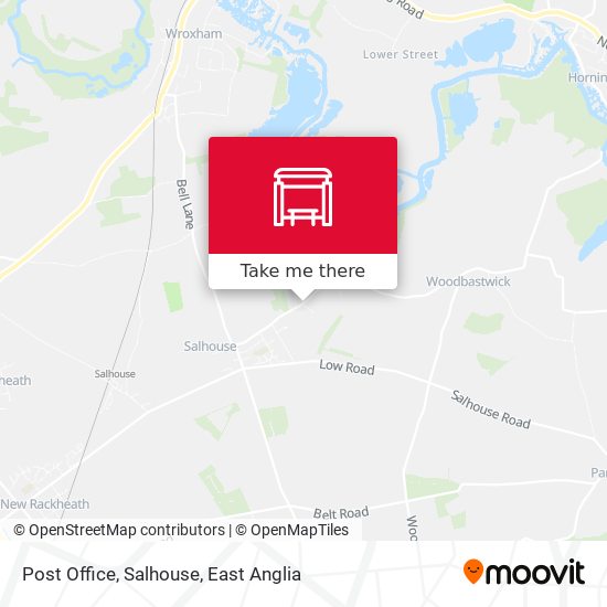 Post Office, Salhouse map