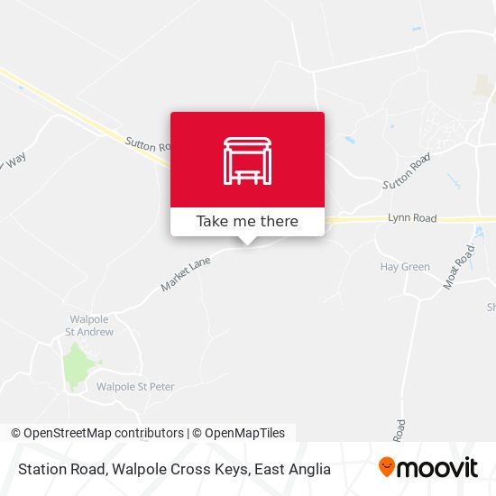 Station Road, Walpole Cross Keys map