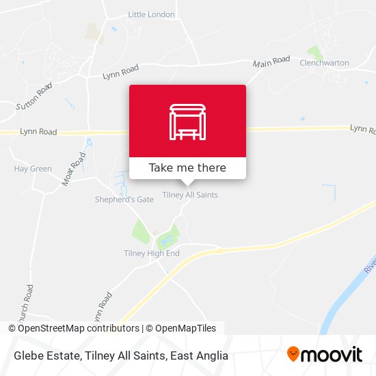 Glebe Estate, Tilney All Saints map