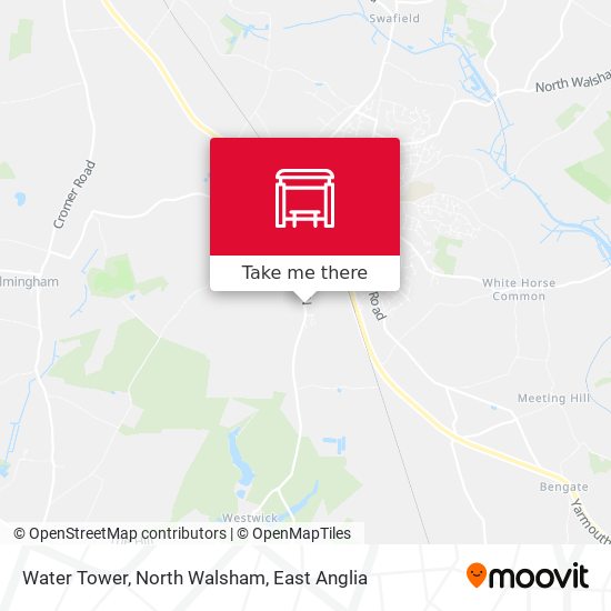 Water Tower, North Walsham map
