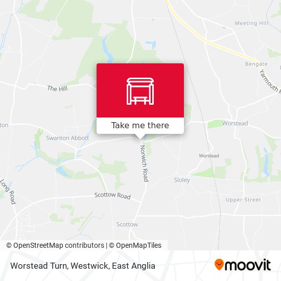 Worstead Turn, Westwick map