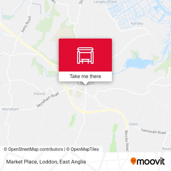 Market Place, Loddon map