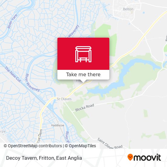 Decoy Tavern, Fritton map