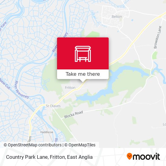 Country Park Lane, Fritton map
