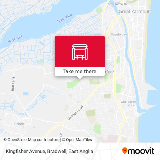 Kingfisher Avenue, Bradwell map
