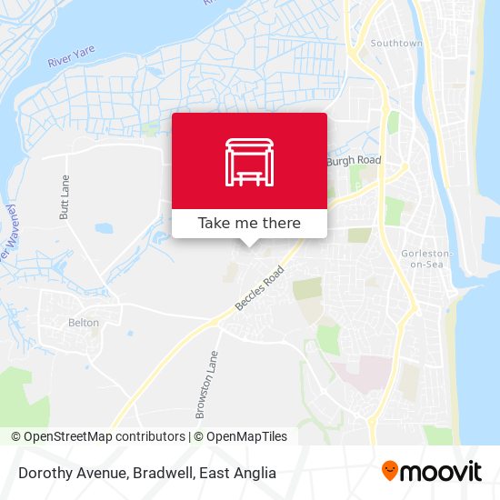 Dorothy Avenue, Bradwell map