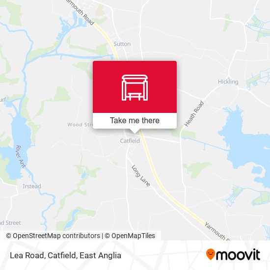 Lea Road, Catfield map