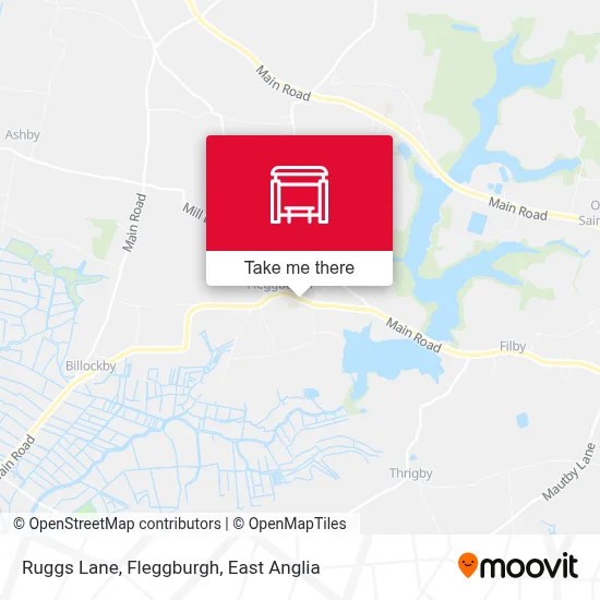 Ruggs Lane, Fleggburgh map