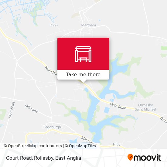 Court Road, Rollesby map