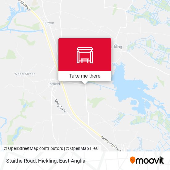 Staithe Road, Hickling map