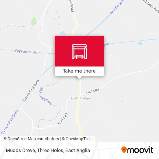 Mudds Drove, Three Holes map