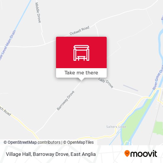 Village Hall, Barroway Drove map