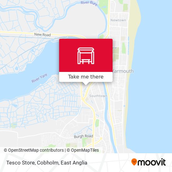 Tesco Store, Cobholm map