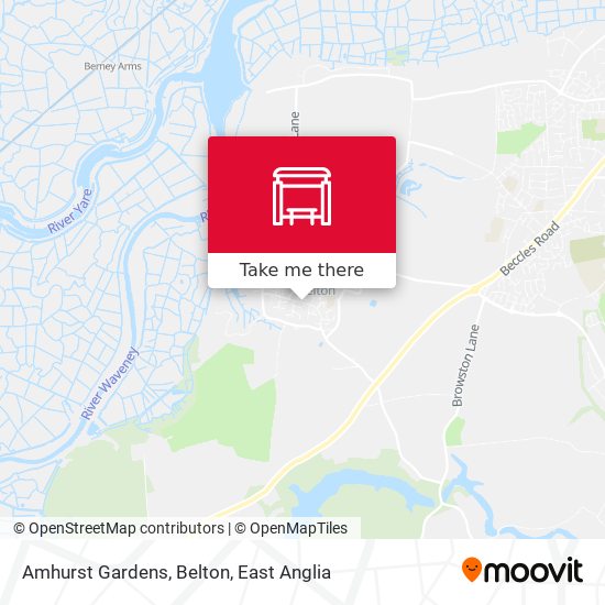 Amhurst Gardens, Belton map