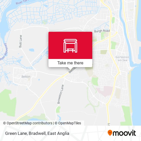Green Lane, Bradwell map