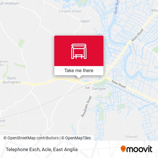 Telephone Exch, Acle map