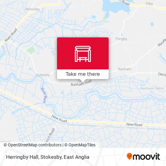 Herringby Hall, Stokesby map