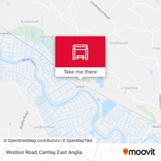 Windsor Road, Cantley map