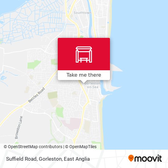 Suffield Road, Gorleston map