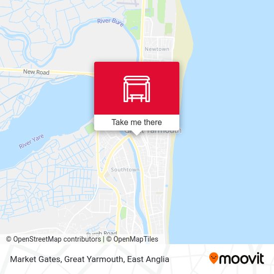 Market Gates, Great Yarmouth map