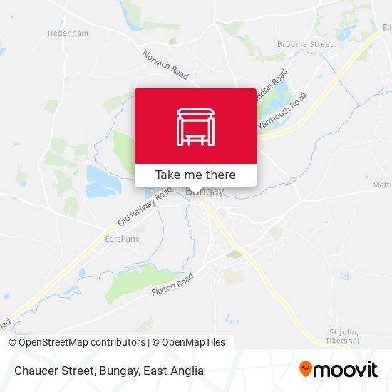 Chaucer Street, Bungay map
